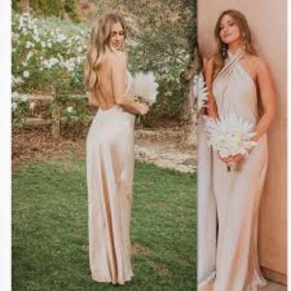 Show Me Your MuMu Jasmine Halter Dress